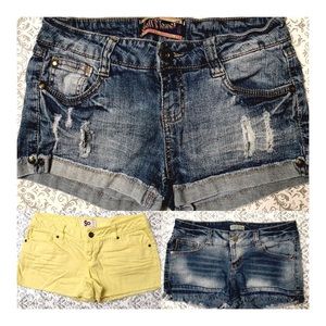 Bundle of 3 Pairs of Jeans  Shorts Size 7